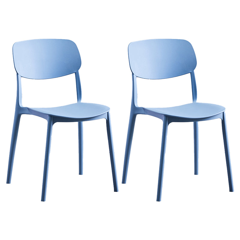 Chaise de salle à manger de Style nordique, chaises latérales en plastique sans accoudoirs pour la cuisine