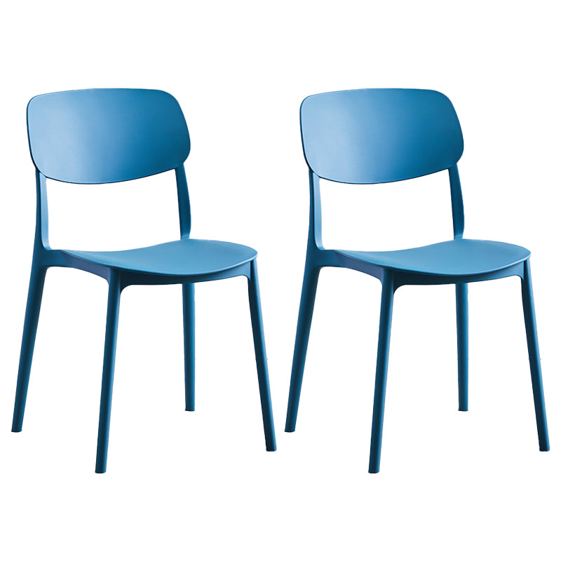 Chaise de salle à manger de Style nordique, chaises latérales en plastique sans accoudoirs pour la cuisine