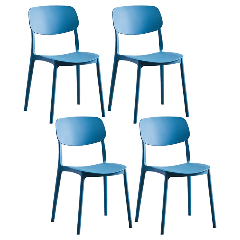 Chaise de salle à manger de Style nordique, chaises latérales en plastique sans accoudoirs pour la cuisine
