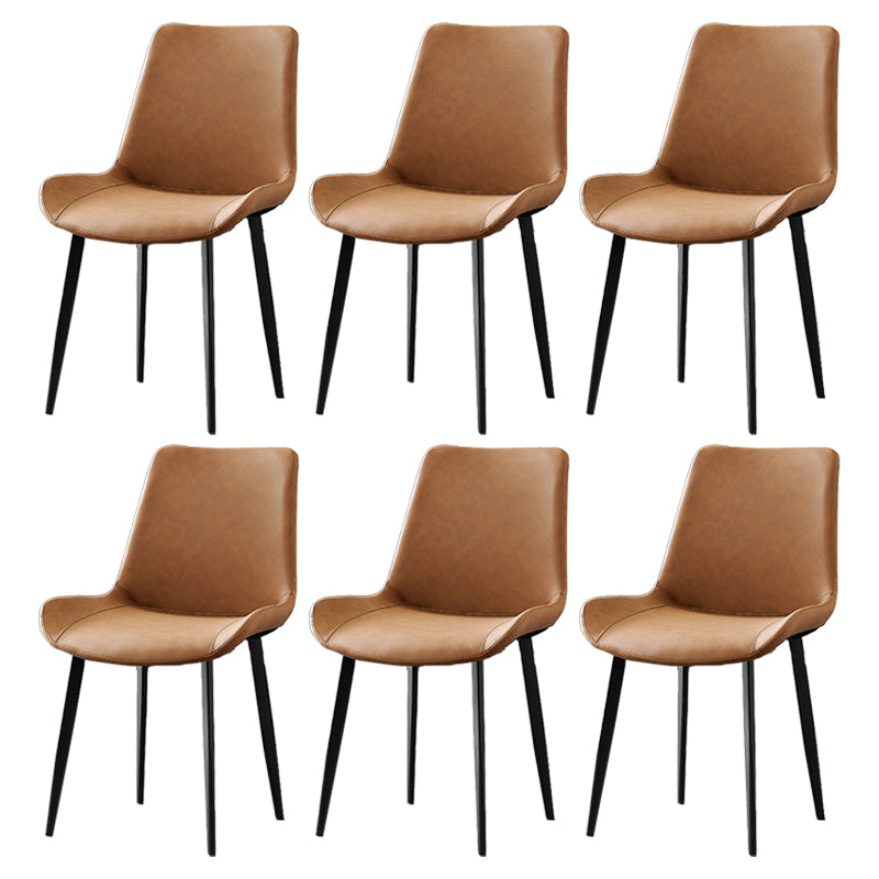 Industrial Style Metal Chairs Set Solid Back Side Kitchen Dining Room Chair