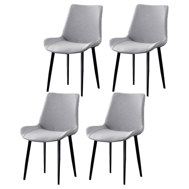 Industrial Style Metal Chairs Set Solid Back Side Kitchen Dining Room Chair