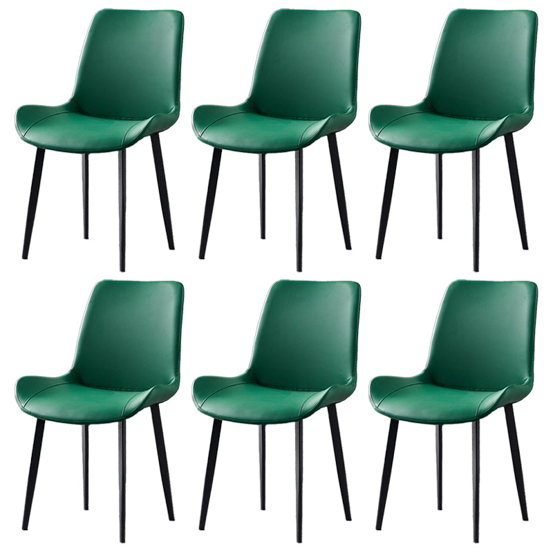 Industrial Style Metal Chairs Set Solid Back Side Kitchen Dining Room Chair