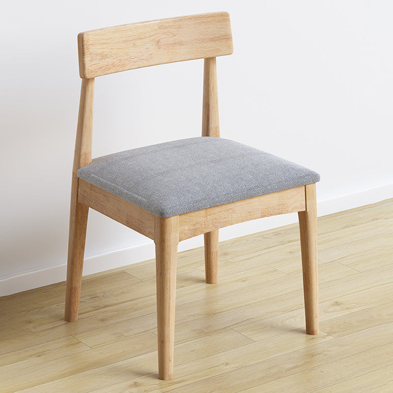 Industrial Wood Dining Chair Home Armless Upholstered Open Back Single Dining Side Chair