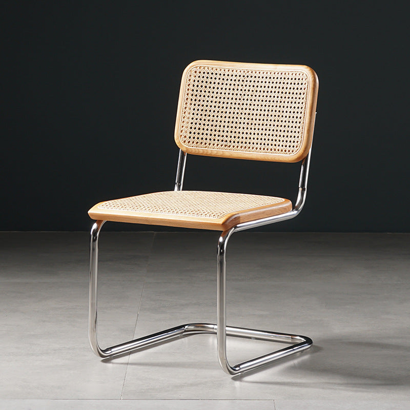 Industrial Style Open Rücken Essneitenstuhl Metall Armless Ess -Seitenstühle für Zuhause