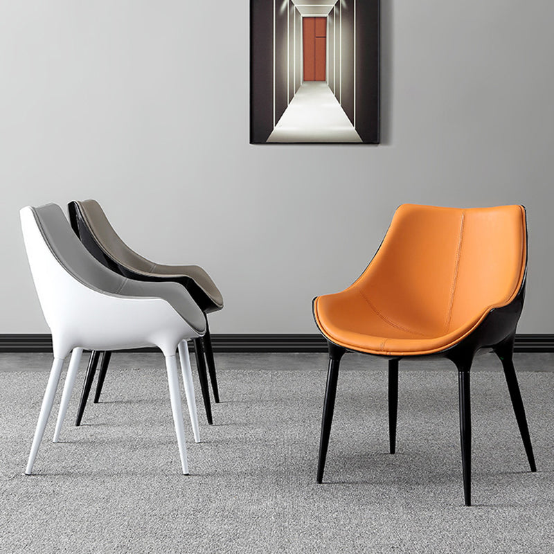 Chaises de salle à manger de style contemporain, chaises d'appoint avec pieds en métal pour cuisine