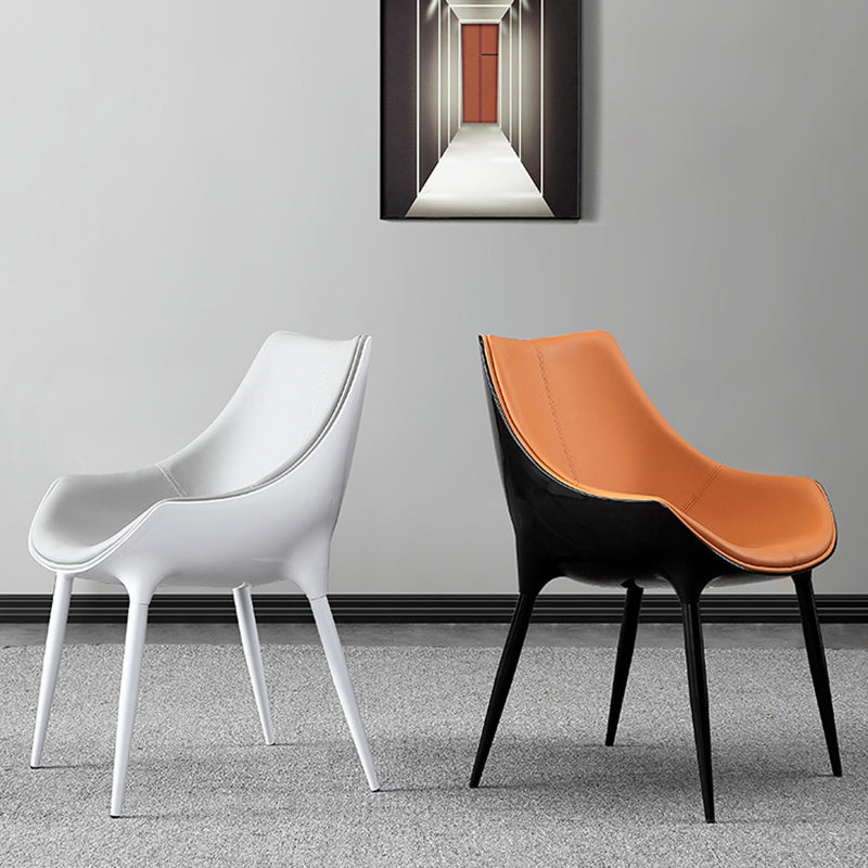 Chaises de salle à manger de style contemporain, chaises d'appoint avec pieds en métal pour cuisine