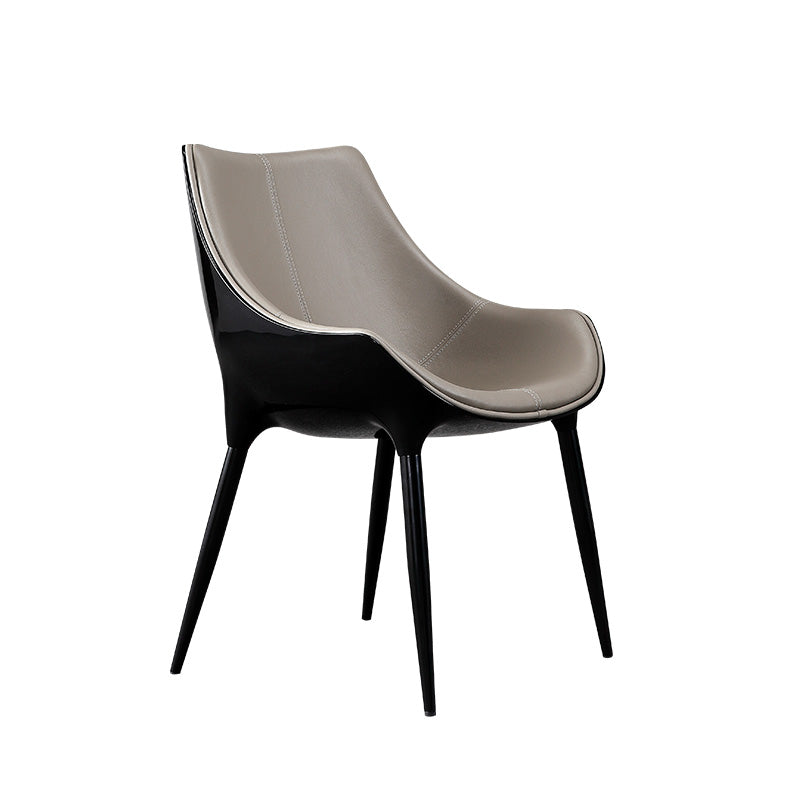 Chaises de salle à manger de style contemporain, chaises d'appoint avec pieds en métal pour cuisine