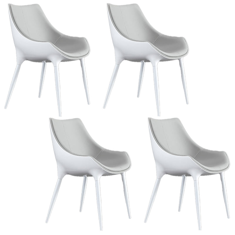 Chaises de salle à manger de style contemporain, chaises d'appoint avec pieds en métal pour cuisine