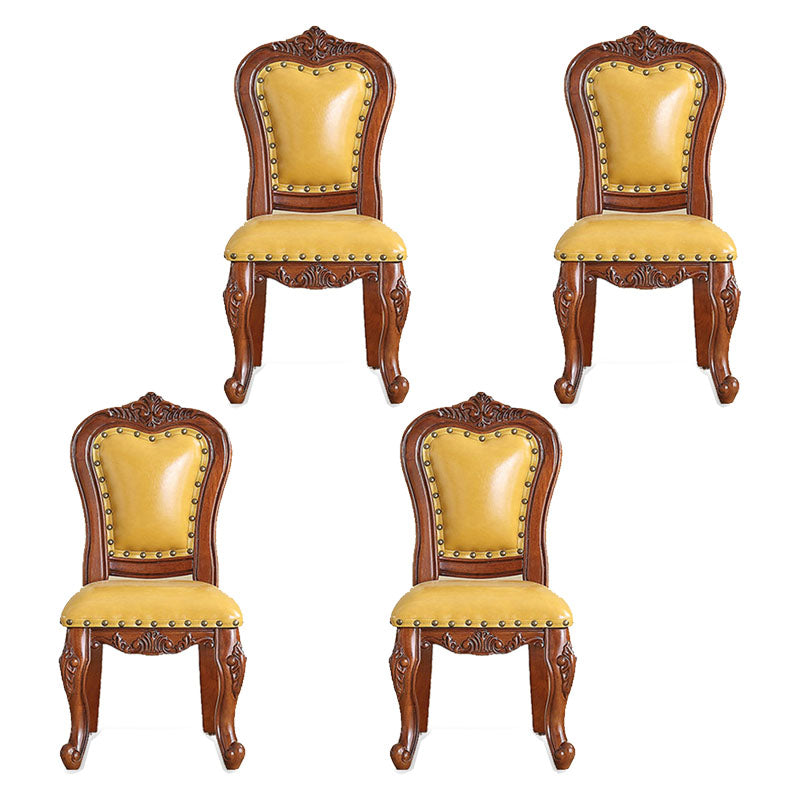Chaise de salle à manger en bois massif de Style Victoria, chaises latérales à dossier ouvert pour cuisine