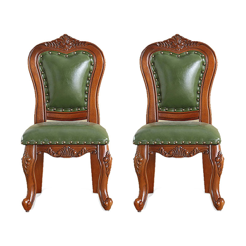 Chaise de salle à manger en bois massif de Style Victoria, chaises latérales à dossier ouvert pour cuisine