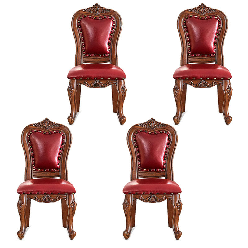 Chaise de salle à manger en bois massif de Style Victoria, chaises latérales à dossier ouvert pour cuisine