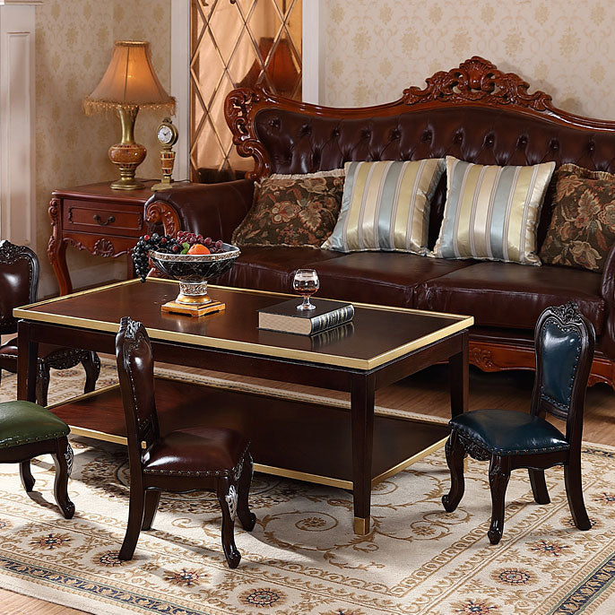 Victoria Style Rubberwood Chairs Open Back Side Kitchen Chairs Set