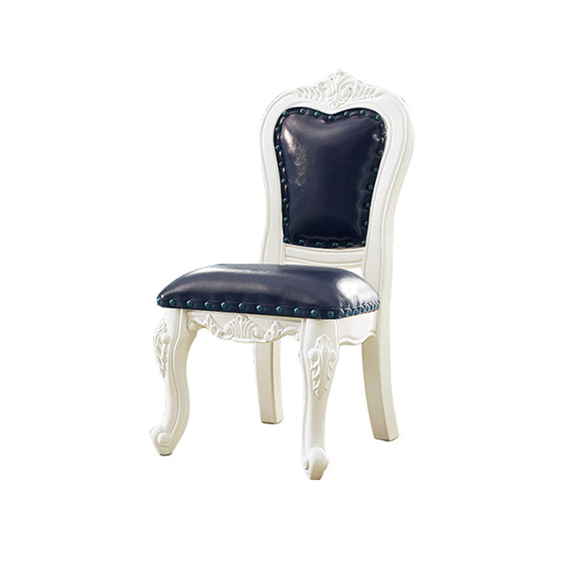 Victoria Style Rubberwood Dining Chairs Kitchen Open Back Dining Chair Set