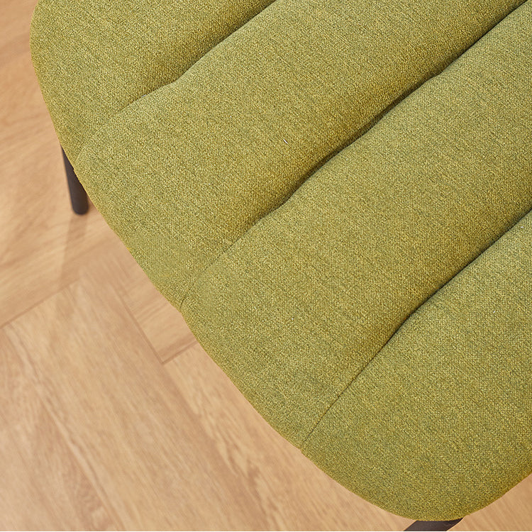 Industrial Metal Dining Side Chair Home Wishbone Armless Cushioned Side Chair