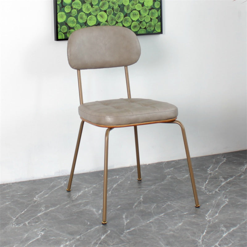 Industrial Style Upholstered Armless Dining Chairs Open Back Dining Side Chairs for Kitchen