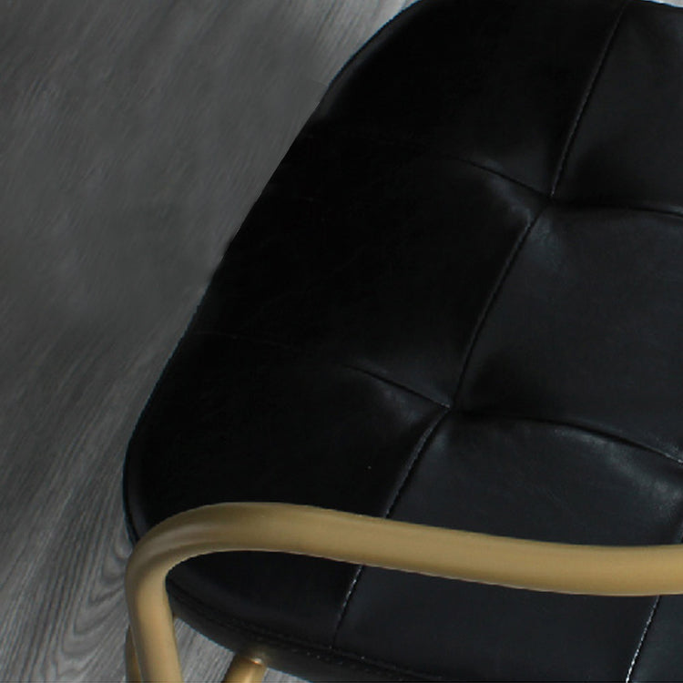 Industrial Style Upholstered Armless Dining Chairs Open Back Dining Side Chairs for Kitchen