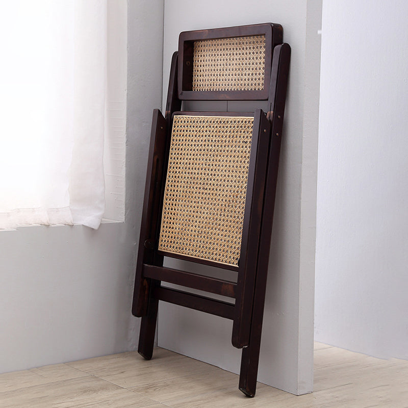 Silla de comedor de estilo tradicional, silla individual sin brazos de cocina con patas de madera
