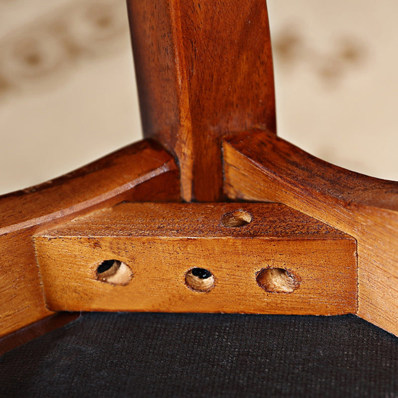 Silla de comedor de estilo tradicional, sillas laterales sin brazos de cocina con patas de madera