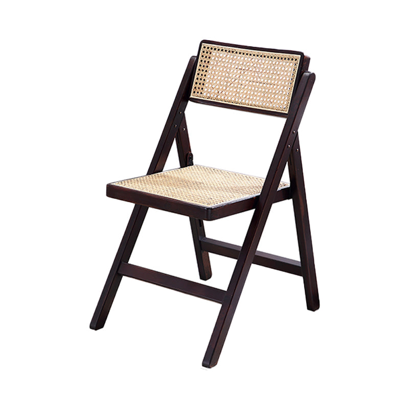 Silla de comedor de estilo tradicional, silla auxiliar de comedor individual sin brazos con patas de madera