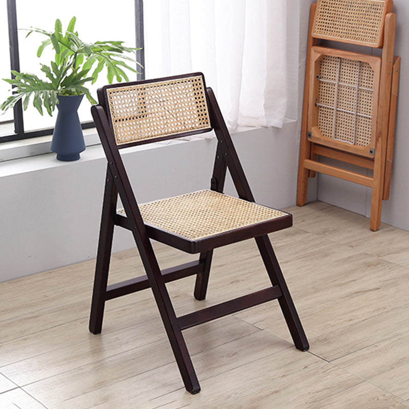 Traditional Style Dining Chair Kitchen Armless Single Dining Side Chair with Wooden Legs