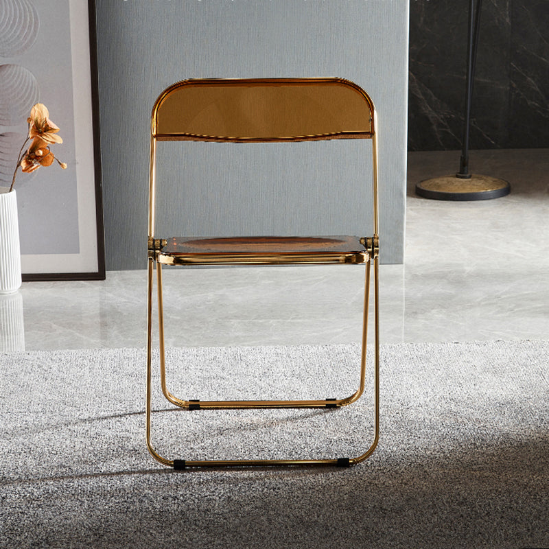 Industrial Style Plastic Dining Armless Chair Open Back Single Dining Side Chair for Restaurant