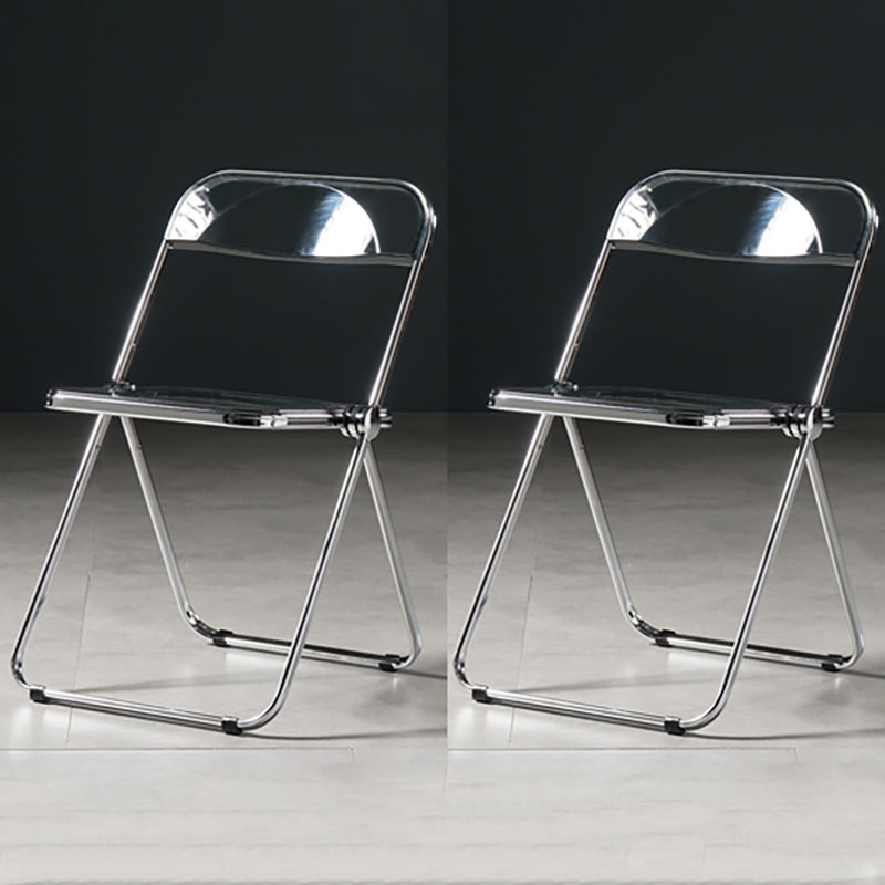 Chaise de salle à manger sans bras en plastique industriel, chaise latérale de salle à manger à dossier ouvert pour restaurant