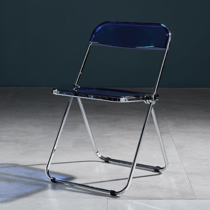 Chaise de salle à manger sans bras en plastique industriel, chaise latérale de salle à manger à dossier ouvert pour restaurant