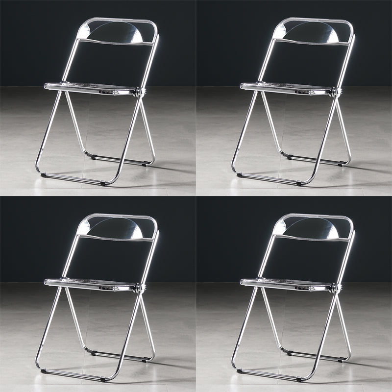 Chaise de salle à manger sans bras en plastique industriel, chaise latérale de salle à manger à dossier ouvert pour restaurant