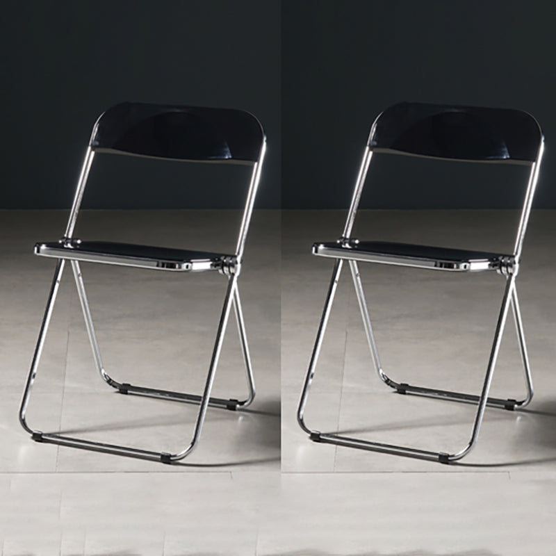 Chaise de salle à manger sans bras en plastique industriel, chaise latérale de salle à manger à dossier ouvert pour restaurant