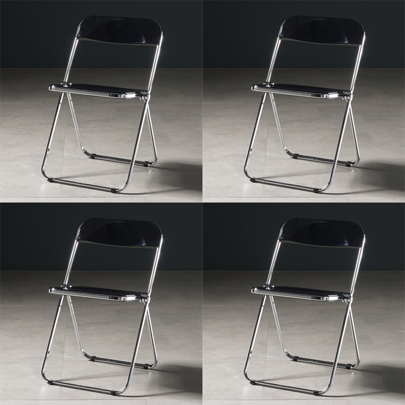 Chaise de salle à manger sans bras en plastique industriel, chaise latérale de salle à manger à dossier ouvert pour restaurant