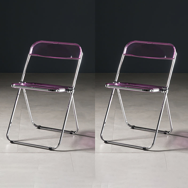 Chaise de salle à manger sans bras en plastique industriel, chaise latérale de salle à manger à dossier ouvert pour restaurant