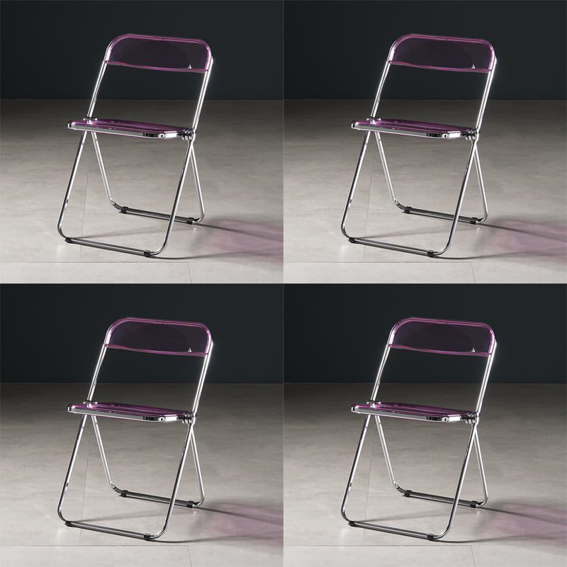 Chaise de salle à manger sans bras en plastique industriel, chaise latérale de salle à manger à dossier ouvert pour restaurant