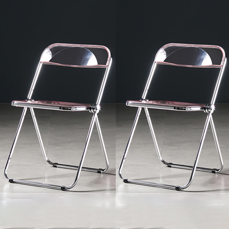 Chaise de salle à manger sans bras en plastique industriel, chaise latérale de salle à manger à dossier ouvert pour restaurant