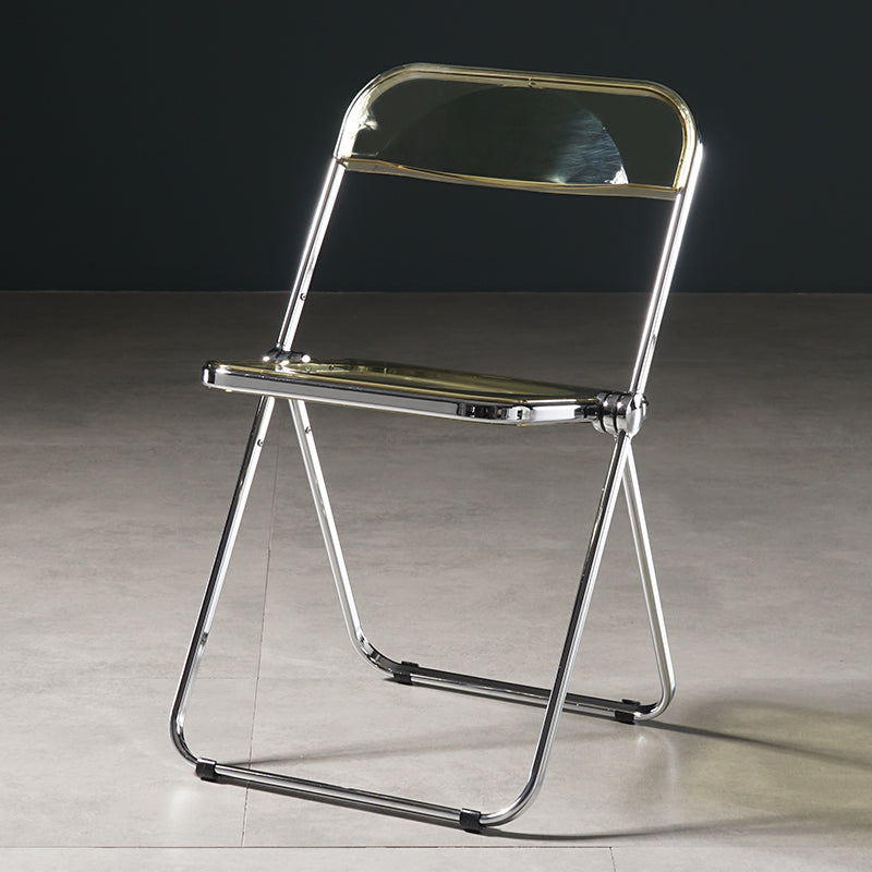 Chaise de salle à manger sans bras en plastique industriel, chaise latérale de salle à manger à dossier ouvert pour restaurant