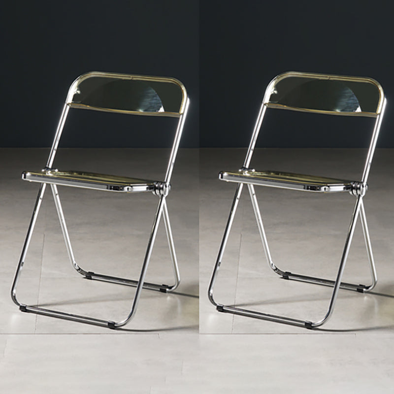 Chaise de salle à manger sans bras en plastique industriel, chaise latérale de salle à manger à dossier ouvert pour restaurant