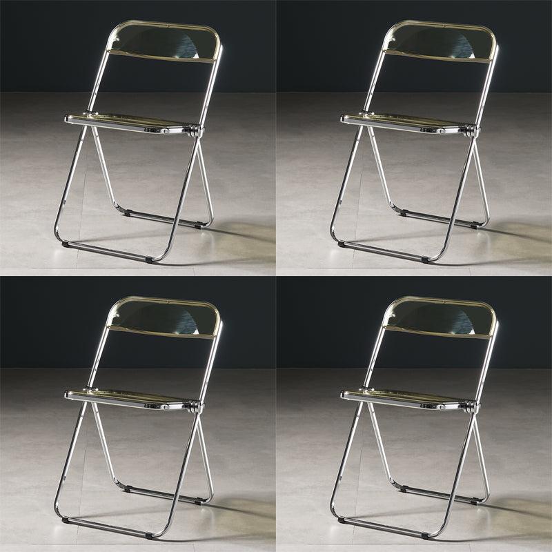 Chaise de salle à manger sans bras en plastique industriel, chaise latérale de salle à manger à dossier ouvert pour restaurant