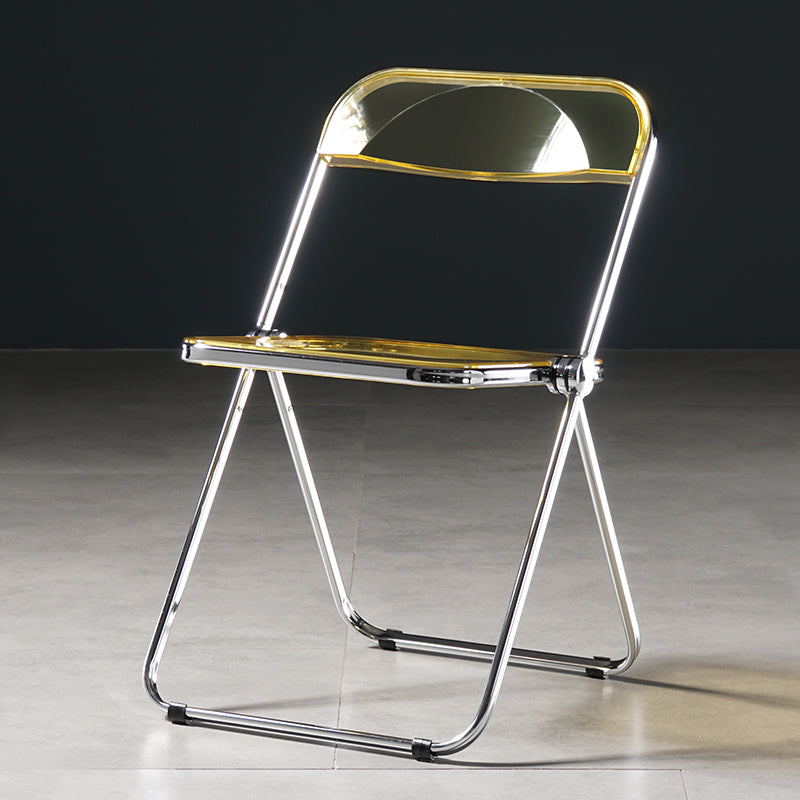 Chaise de salle à manger sans bras en plastique industriel, chaise latérale de salle à manger à dossier ouvert pour restaurant