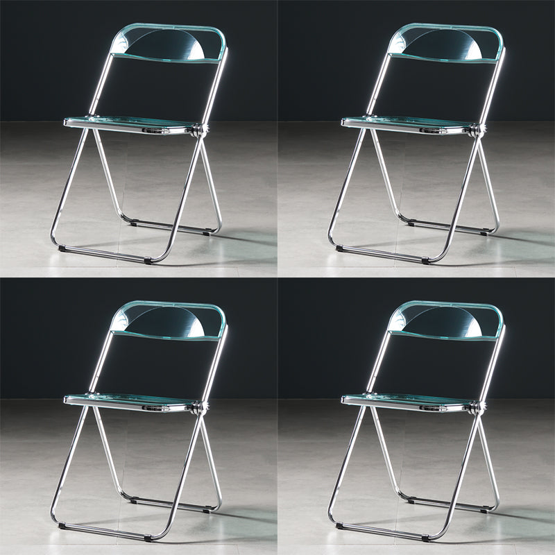 Chaise de salle à manger sans bras en plastique industriel, chaise latérale de salle à manger à dossier ouvert pour restaurant