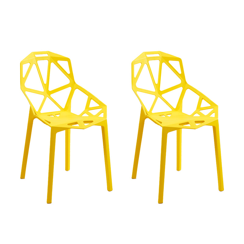 Sillas de comedor de estilo moderno Silla auxiliar de comedor de plástico para cocina