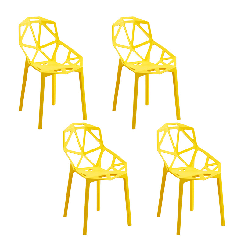 Sillas de comedor de estilo moderno Silla auxiliar de comedor de plástico para cocina