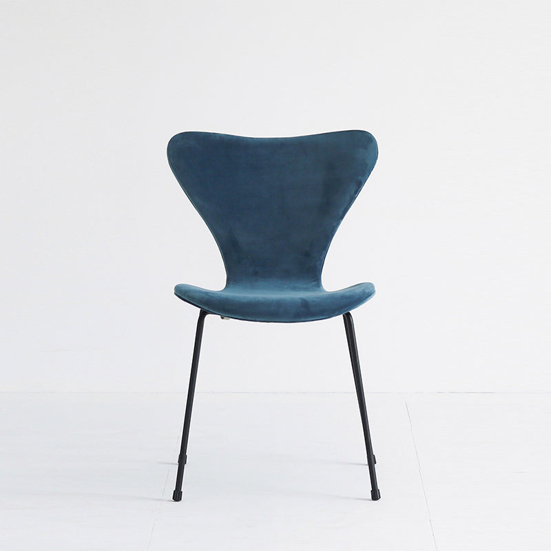 Sillas laterales sin brazos de diseño moderno, tela de lino con respaldo sólido, sillas de comedor