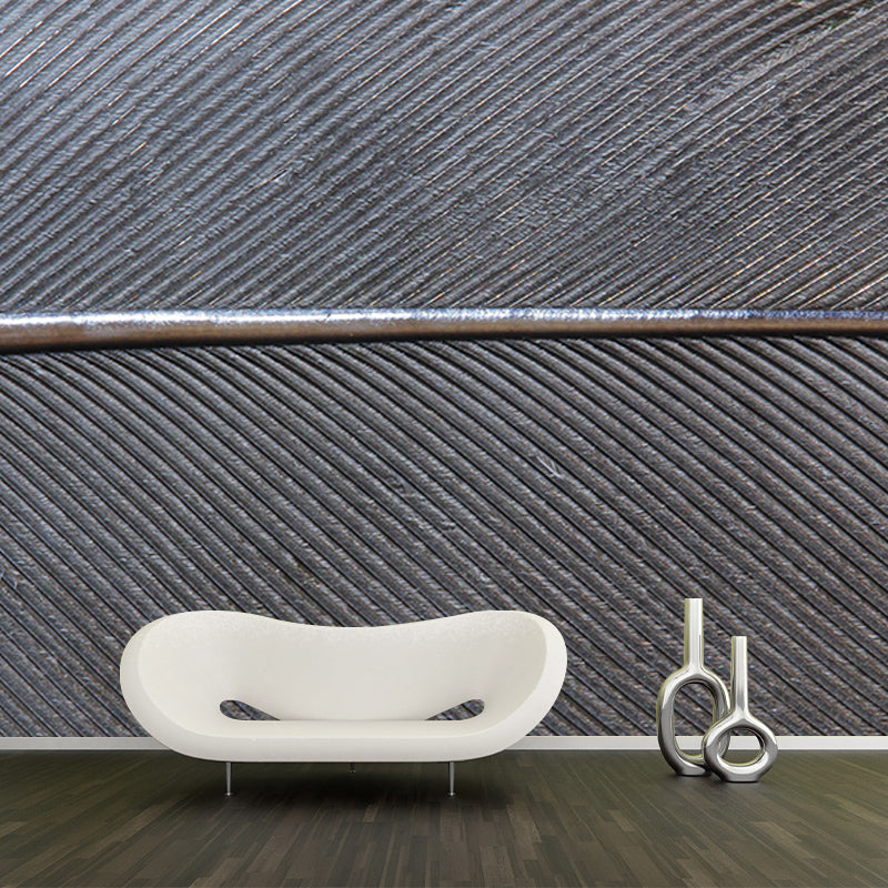 Beautiful Feather Wall Mural Modern Style Mildew Resistant for Bedroom