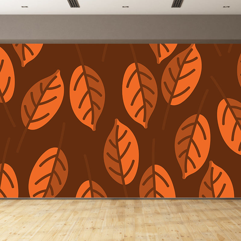 Tropical Plants Mural Tropical Style Mildew Resistant for Meeting Room