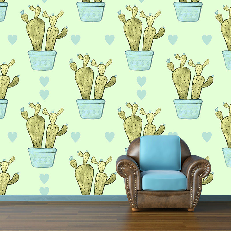 Tropical Plants Wall Mural Tropical Style Mildew Resistant for Wall Decor