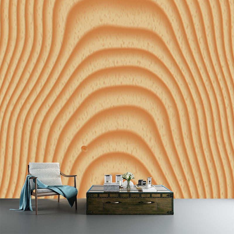 Horizontal Photography Wood Texture Mural Industrial Style for Sleeping Room