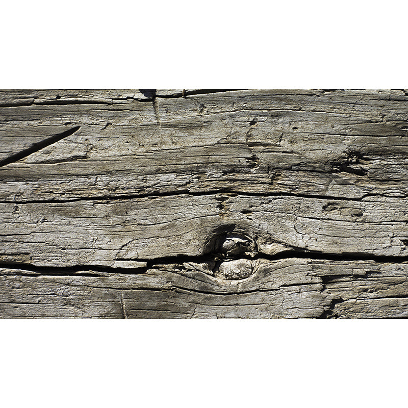 Wood Texture Wall Mural Industrial Style Mildew Resistant for Reading Room