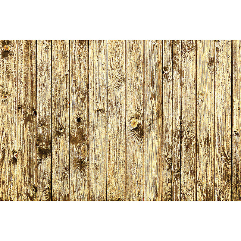 Wood Texture Wall Mural Industrial Style Mildew Resistant for Living Room