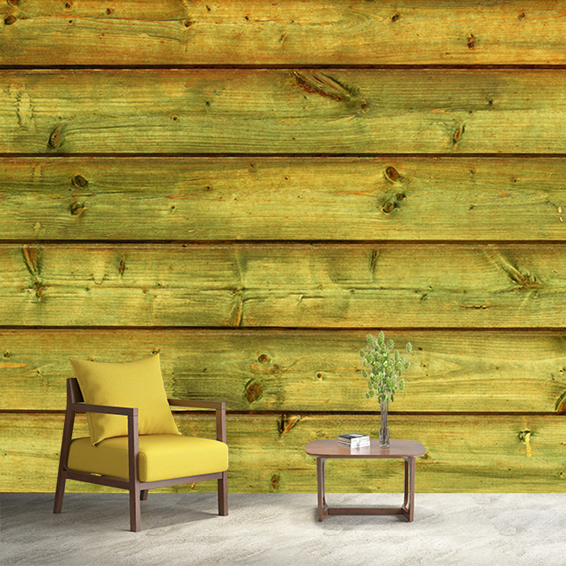 Wood Texture Wall Mural Industrial Style Mildew Resistant for Wall Decor