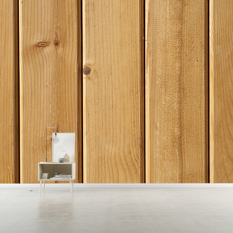 Wood Texture Wall Mural Industrial Style Mildew Resistant for Wall Decor