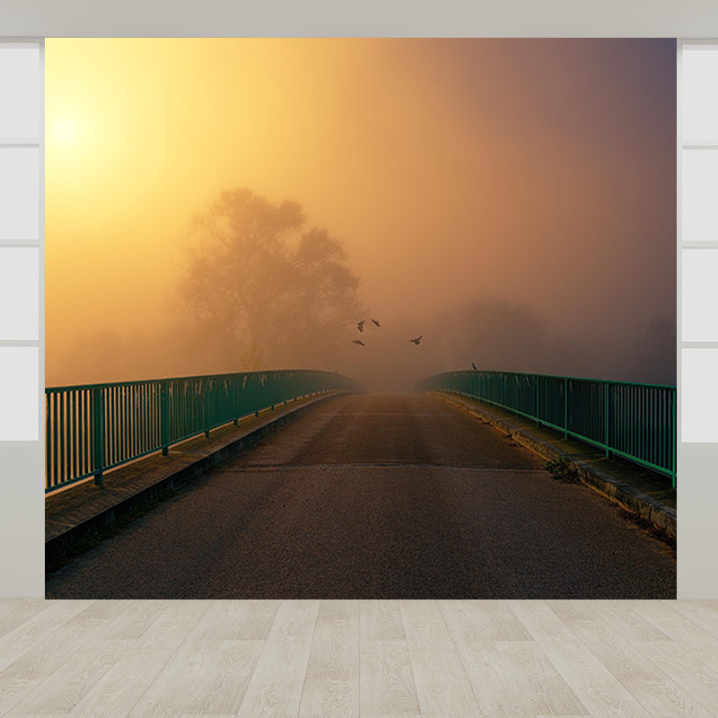 Space Extension Wall Mural Modern Style Mildew Resistant for Sleeping Room